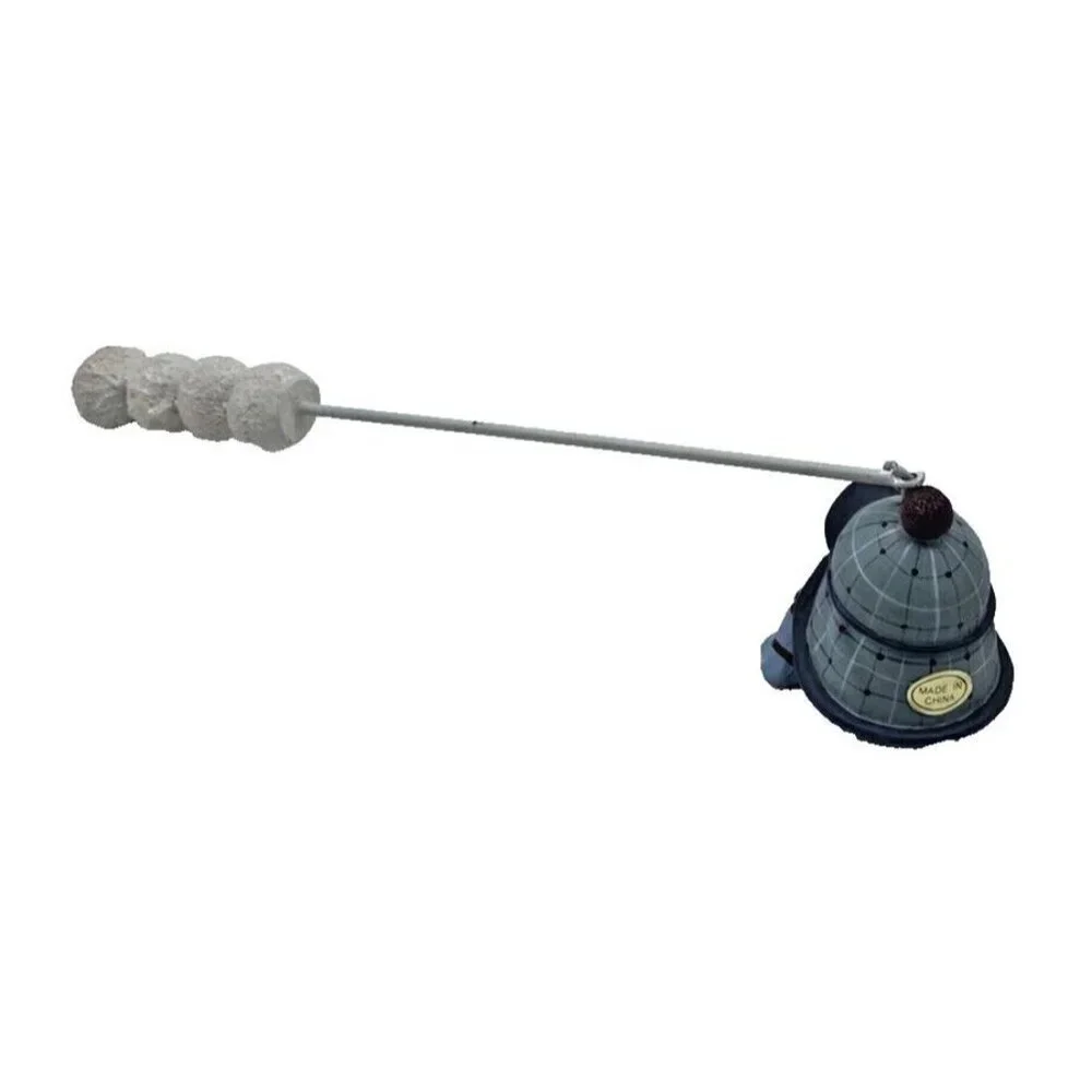 Snowman Head Candle Snuffer Snow Balls Holiday Christmas Decor 9 Inches Winter